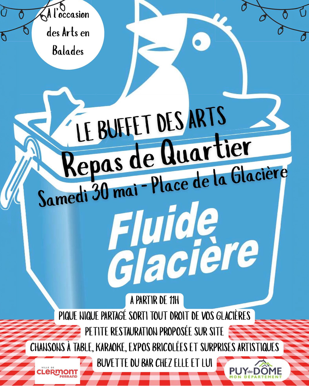 Le quartier de la Glacière passe à table : Le Buffet des Arts lance les Arts en Balade 2026 à Clermont-Ferrand