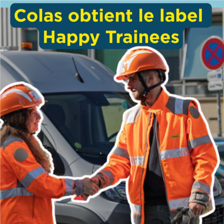 Colas Rail obtient le Label Happy Trainees