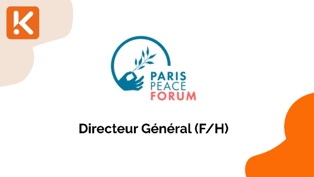 Le Forum de Paris sur la Paix recherche un Directeur Général (F/H)