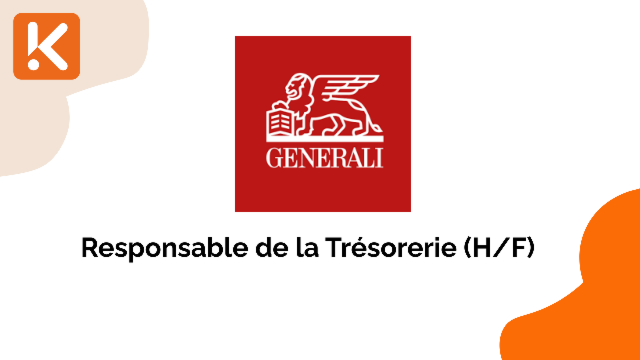 Generali France recherche un Responsable de la Trésorerie (H/F)