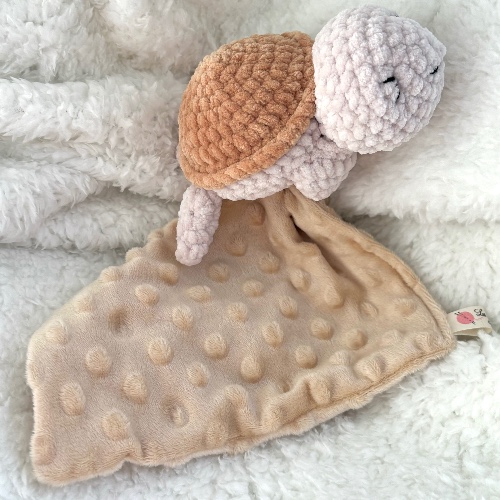 Doudou tortue lange