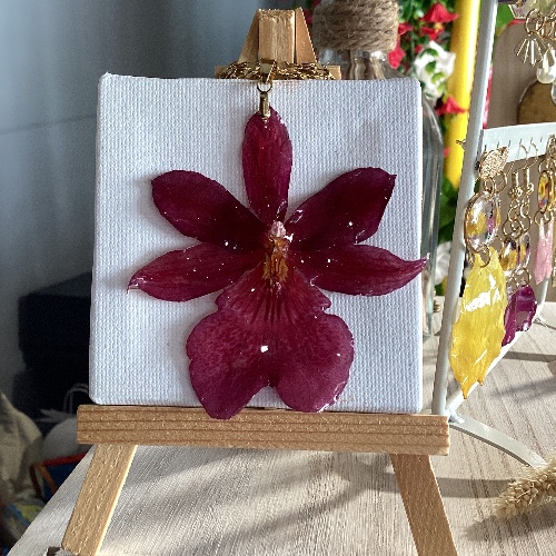Pendentif fleur d’Orchidée
