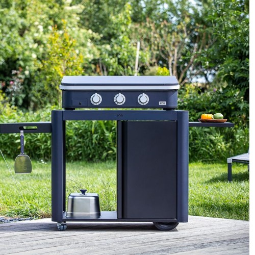 Plancha Gaz 3 Brûleurs ENOSIGN 80 cm Blue Navy