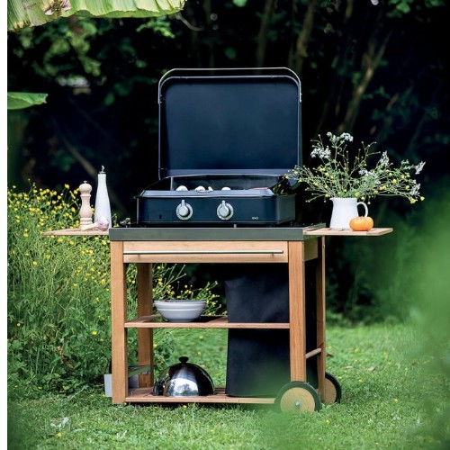 Plancha Gaz 2 Brûleurs ENOSIGN 65 cm Bleu Navy