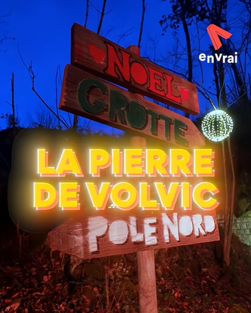 La Grotte du Père Noël à Volvic, le spot le plus magique de fin d’année en Auvergne !