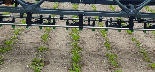 Pulvérisateur sur le rang 