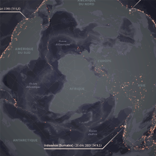 [#30DayMapChallenge 2025] Ceinture Sismique de la Terre