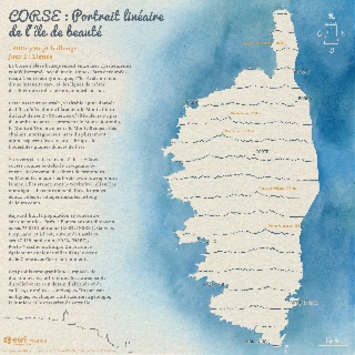 [#30DayMapChallenge 2025] Corse : Portrait linéaire de l'île de beauté
