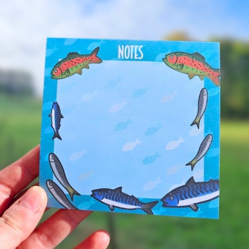 Bloc notes poissons
