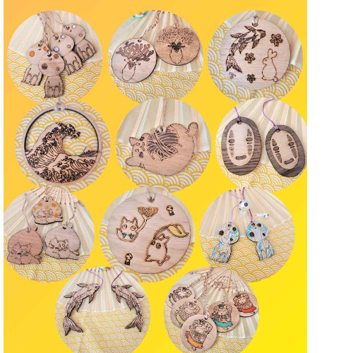 Suspensions geek en chêne