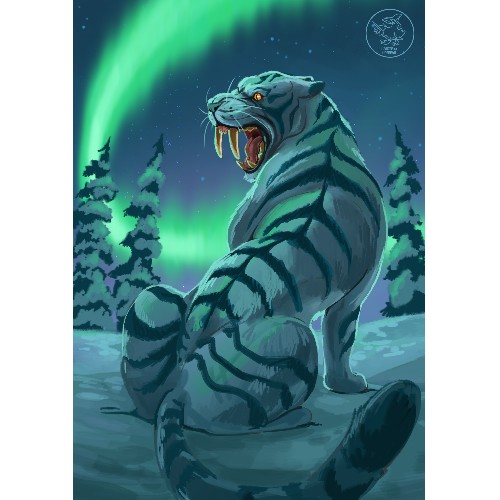 Print tigre dent de sabre