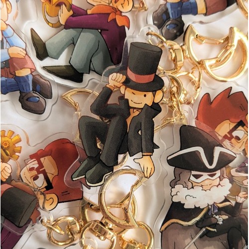 Porte clé professeur layton