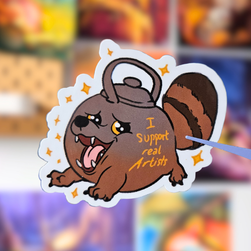 Sticker support real artist