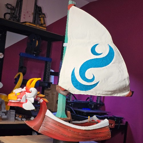 Bateau Lion Rouge 78cm