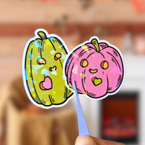 Duo stickers citrouille