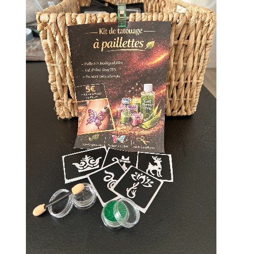 ✨ Kit Pochoir Paillettes Hypoallergénique & Biodégradable