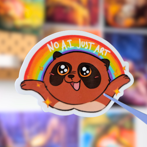 Sticker No Ai just Art