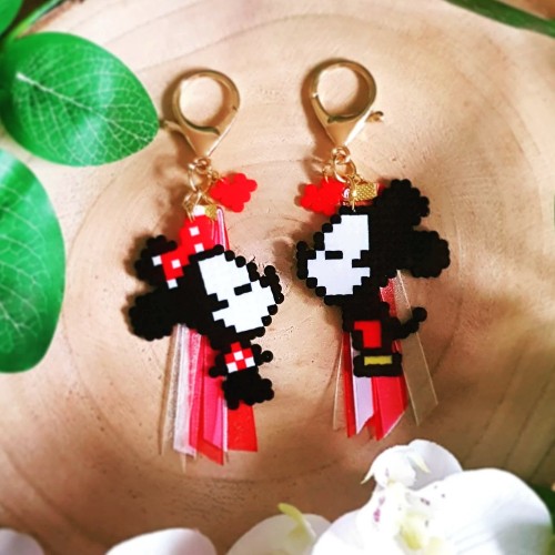 Spécial amoureux - Lot de 2 porte-clefs couple de souris