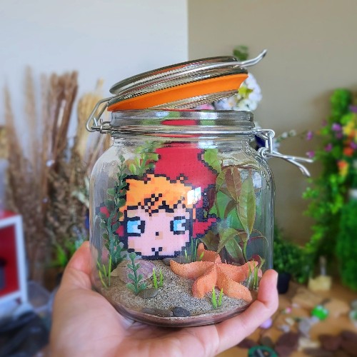 Fille poisson en quête d'aventures