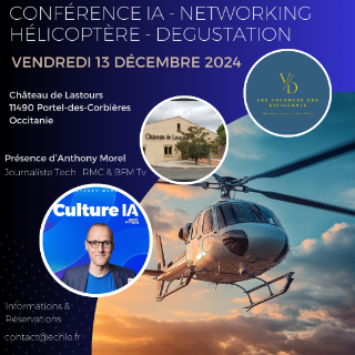 Conférence IA + Hélicoptère + Networking + Dégustation