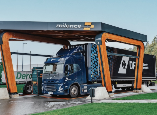 Milence ouvre son 9ᵉ hub de recharge pour poids lourds à Dunkerque !