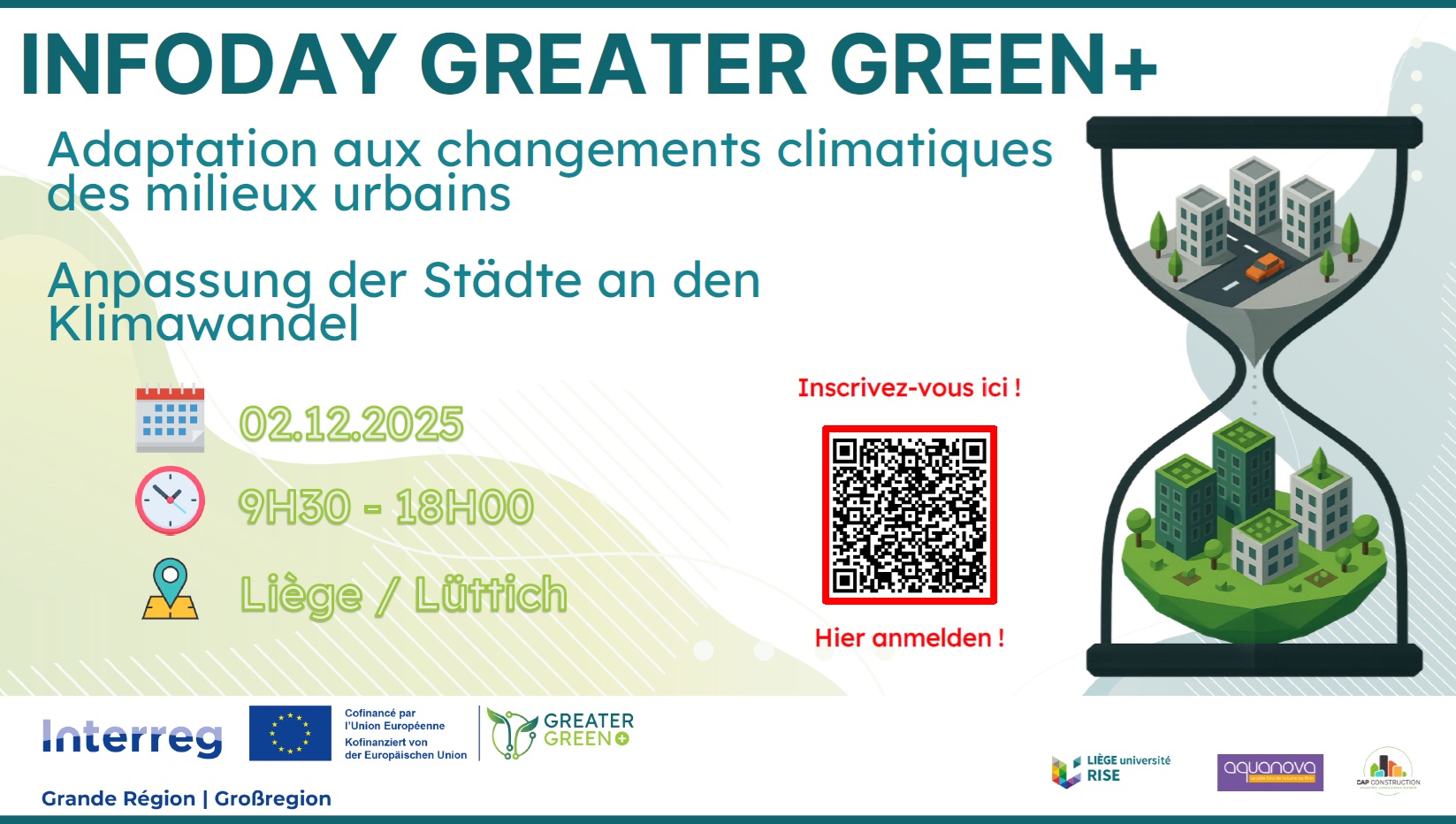 Infoday « Adaptation des milieux urbains aux changements climatiques »
