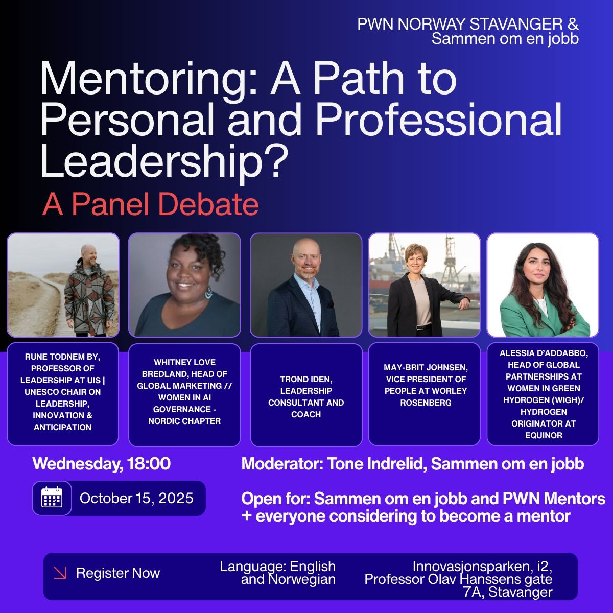 Mentoring: A Path to Personal and Professional Leadership? A Panel Debate