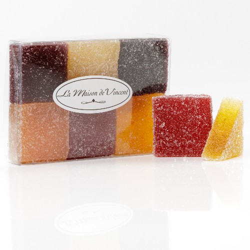 Etui de pâtes de fruits assortis