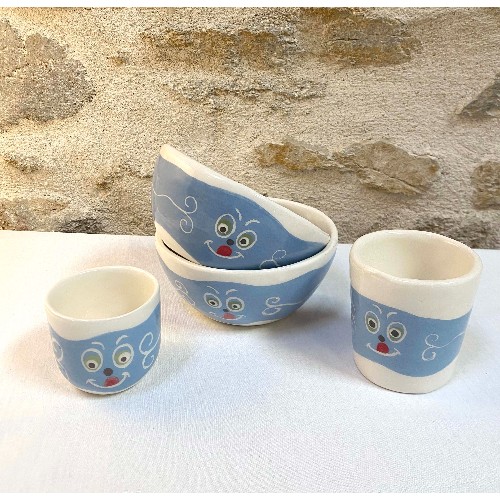 Vaisselle visage gourmand