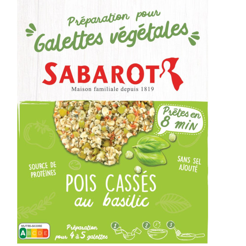 Préparation pour galettes végétales