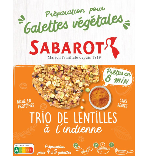 Préparation pour galettes végétales