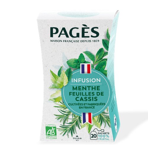 Infusion Menthe feuilles de Cassis
