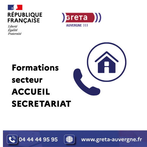 Formations secteurs accueil secrétariat