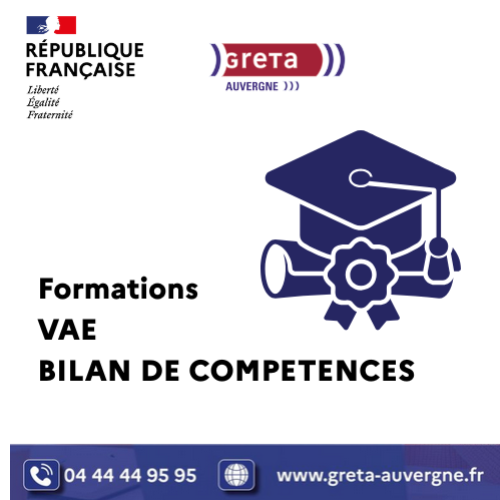 Formations VAE et bilan de compétences