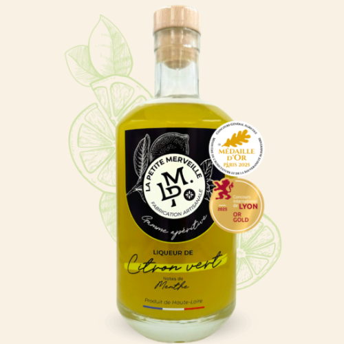 Liqueur de Citron Vert note de Menthe