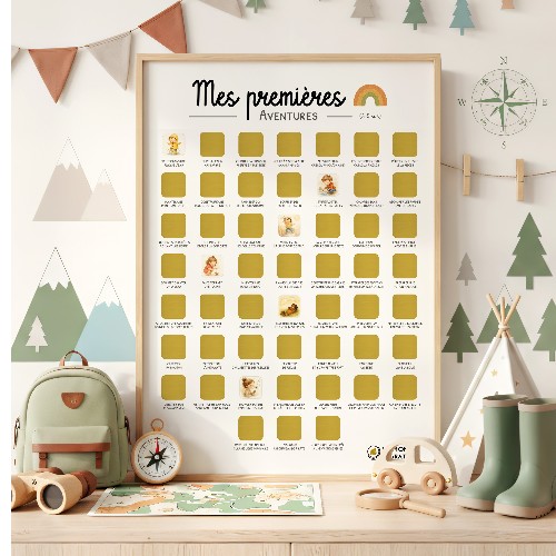 Mes premières aventures (3-5 ans) - Poster à gratter