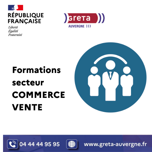 Formations secteurs commerce vente