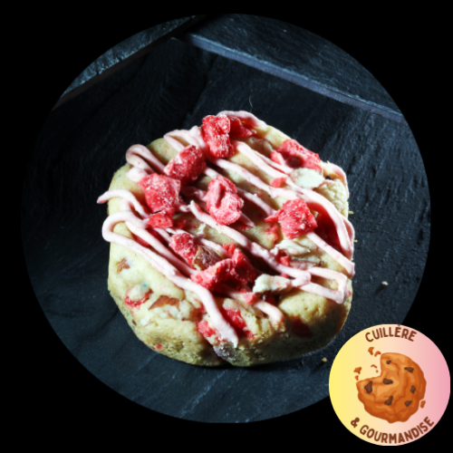 Cookie Pralines roses Framboises