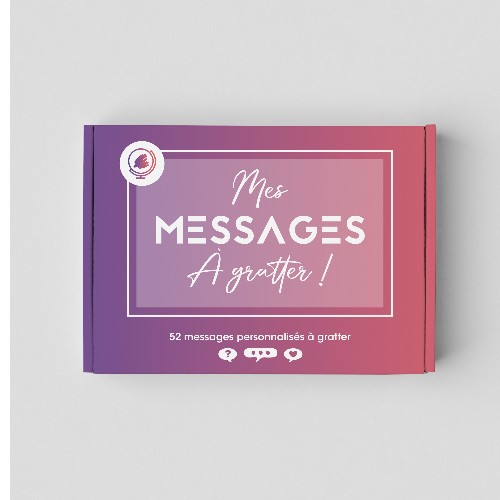 Coffret de messages - 52 cartes personnalisables à gratter