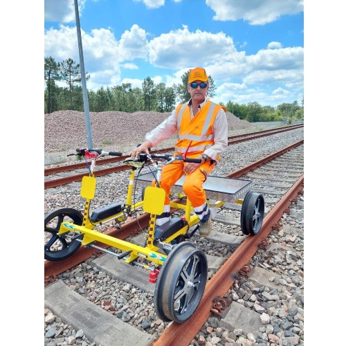 Vélorail de chantier ferroviaire