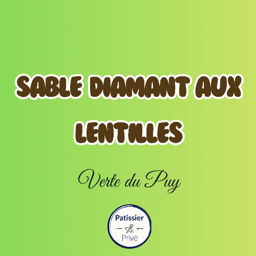 Sablés diamant aux lentilles vertes du Puy