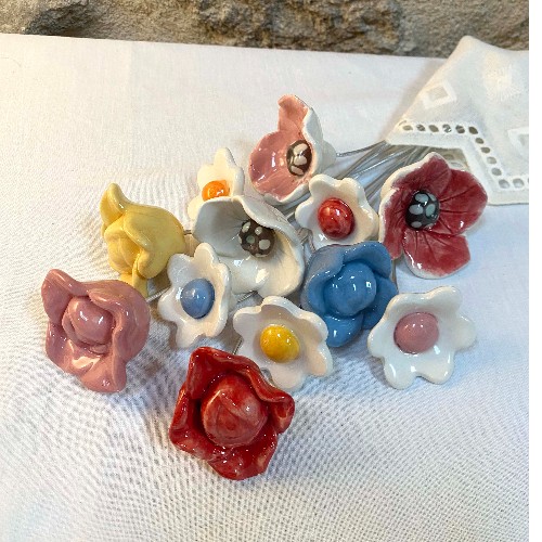 Fleurs en céramique