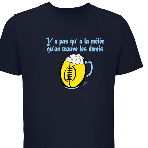 T-shirt rugby humoristique