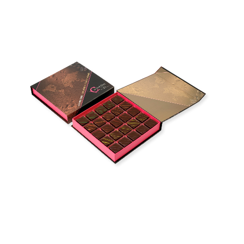 Coffret Grands crus 15 chocolats (disponible en 25 chocolats sur commande)