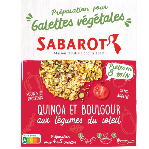 Préparation pour galettes végétales