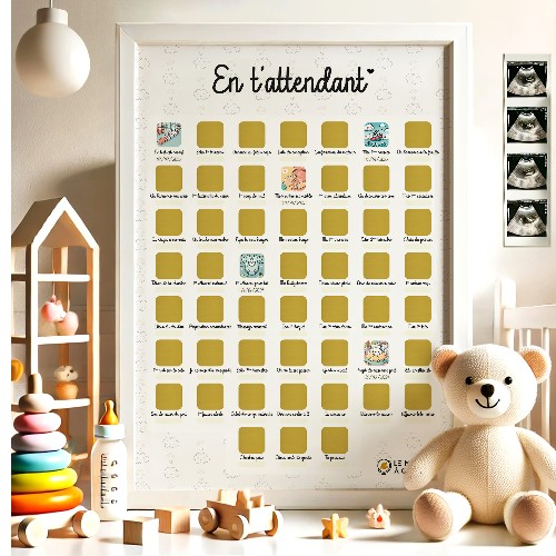 En t'attendant - Poster à gratter