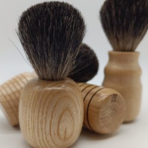 Blaireau de rasage artisanal en bois