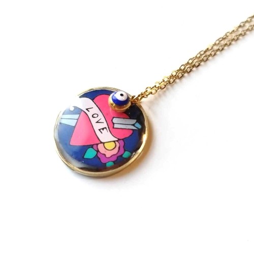 Colliers Upcyclé carte de tarot