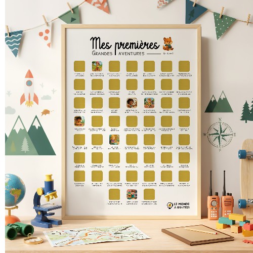 Mes premières grandes aventures (6-8 ans) - Poster à gratter