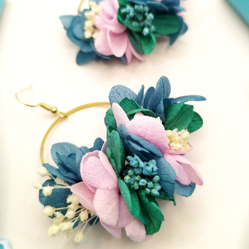 Boucles d'oreilles Océan Pastel
